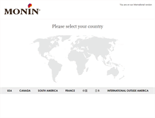 Tablet Screenshot of monin.com